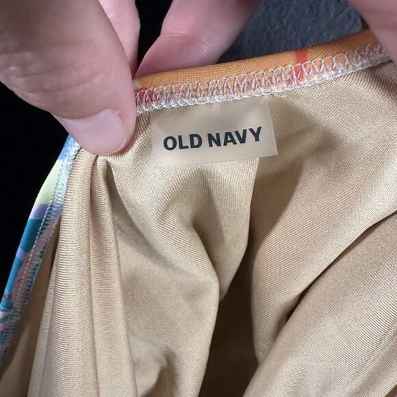 Old Navy Swimsuit Womens X-Large One Piece Leaf Print Tropical Bathing Suit - Picture 5 of 9